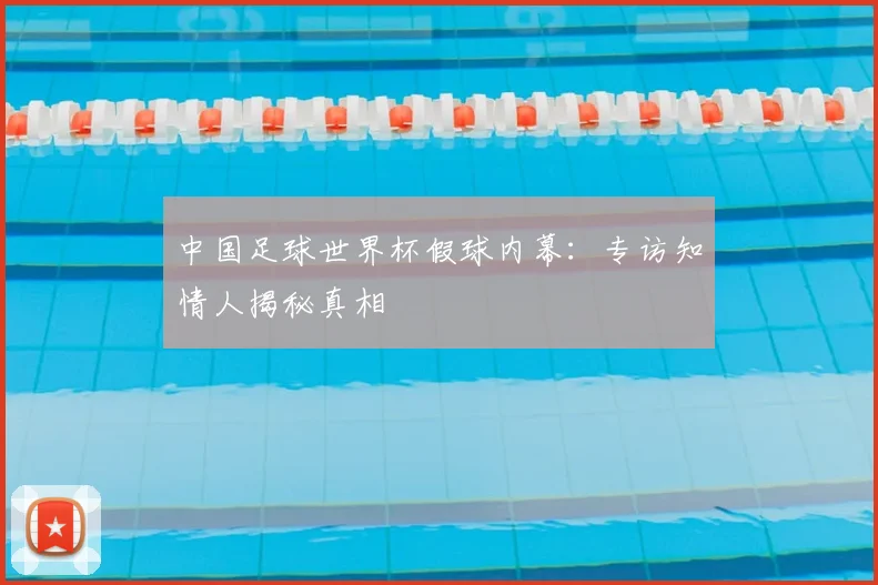 中国足球世界杯假球内幕：专访知情人揭秘真相